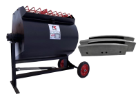 Растворосмеситель цикличный PST RN-150 + комплект лопаток сменных резиновых, мощность 1.5 кВт, 220 В, 150 л